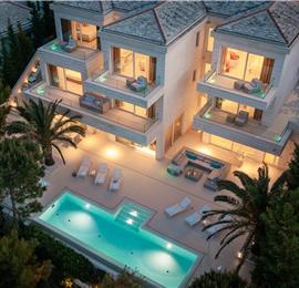 Luxury 6 Bedroom Brac Island Beach Front Villa With Heated Infinity Pool and lift near Sumartin sleeps 12